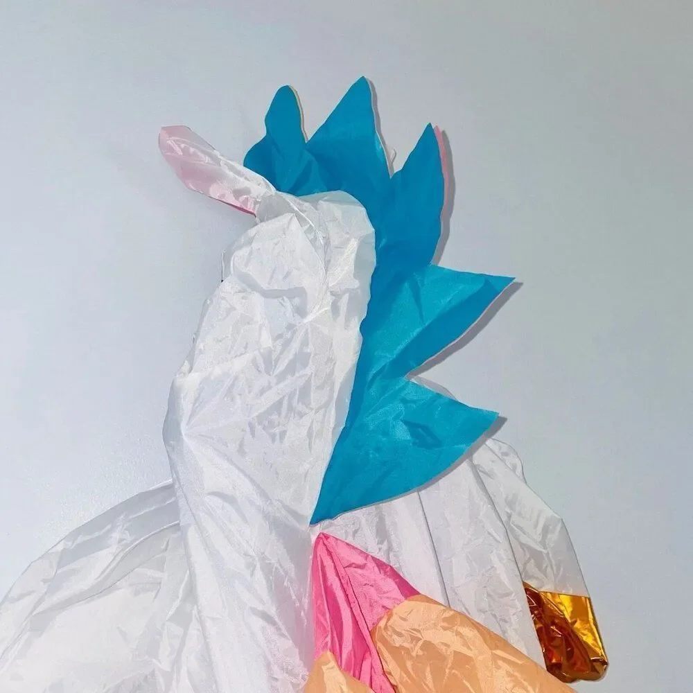 Halloween Ride A Unicorn Child 7-10 Inflatable Costume Battery Pack Dress-up